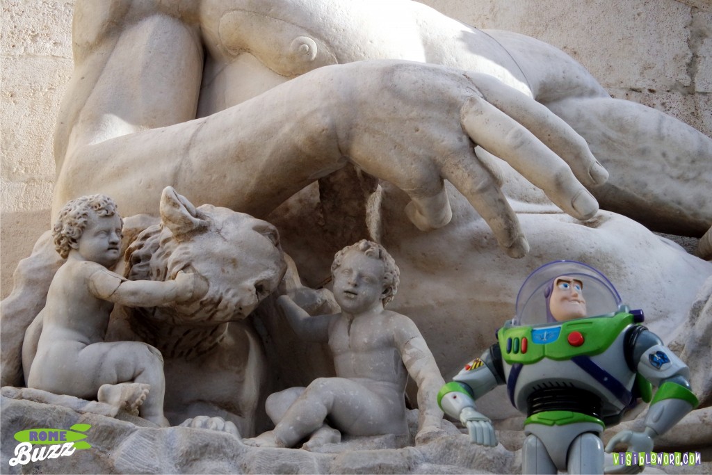 Rome Buzz - Romulus, Remus and Buzz - photograph copyright David Bailey (not the)