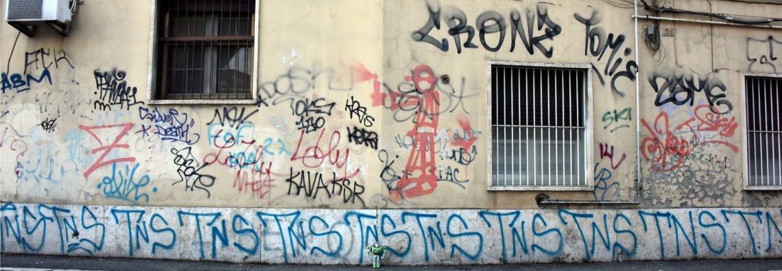 Rome Buzz - Graffiti is an Italian word - photograph copyright David Bailey (not the)