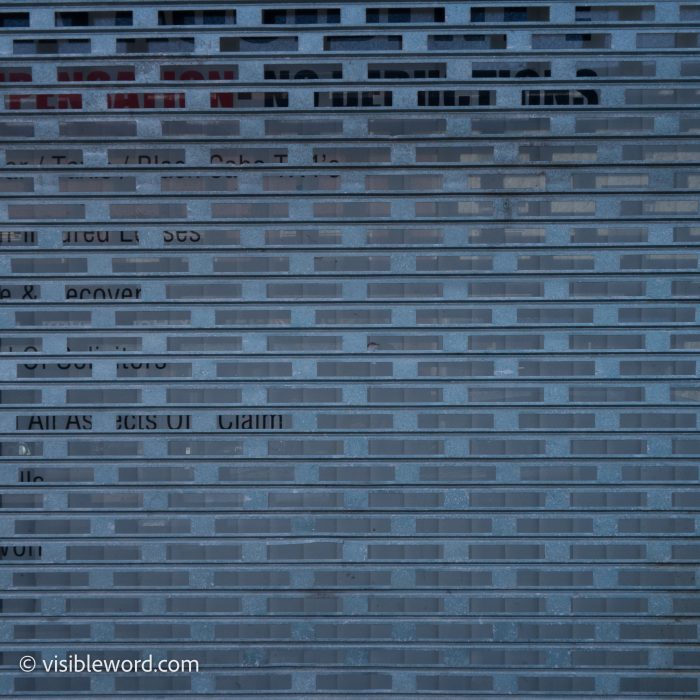 Welcome to Oldham - Visible Word - photograph (c) David Bailey (not the)