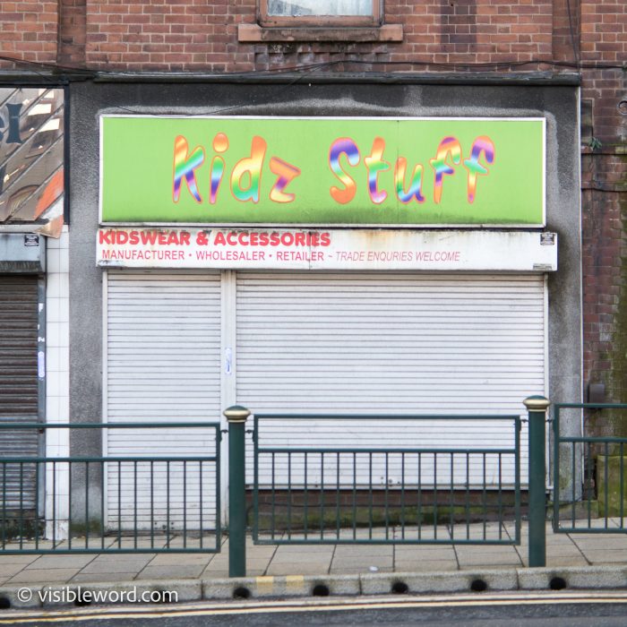 Welcome to Oldham - Visible Word - photograph (c) David Bailey (not the)