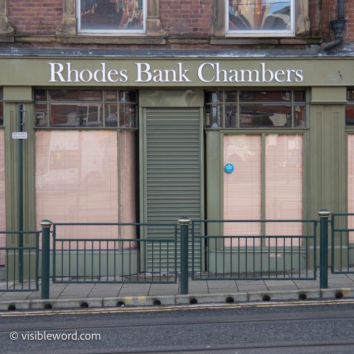 Welcome to Oldham - Visible Word - photograph (c) David Bailey (not the)