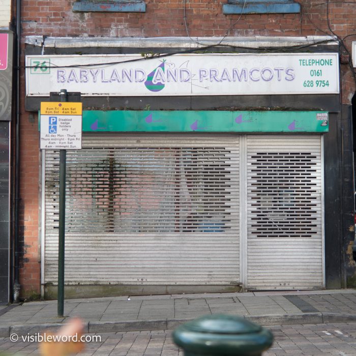 Welcome to Oldham - Visible Word - photograph (c) David Bailey (not the)